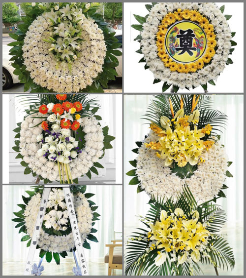 广东清远市清城区飞来峡镇旧岭村花圈速递