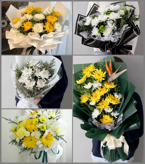 广东清远市清城区飞来峡镇旧岭村白事花束代送